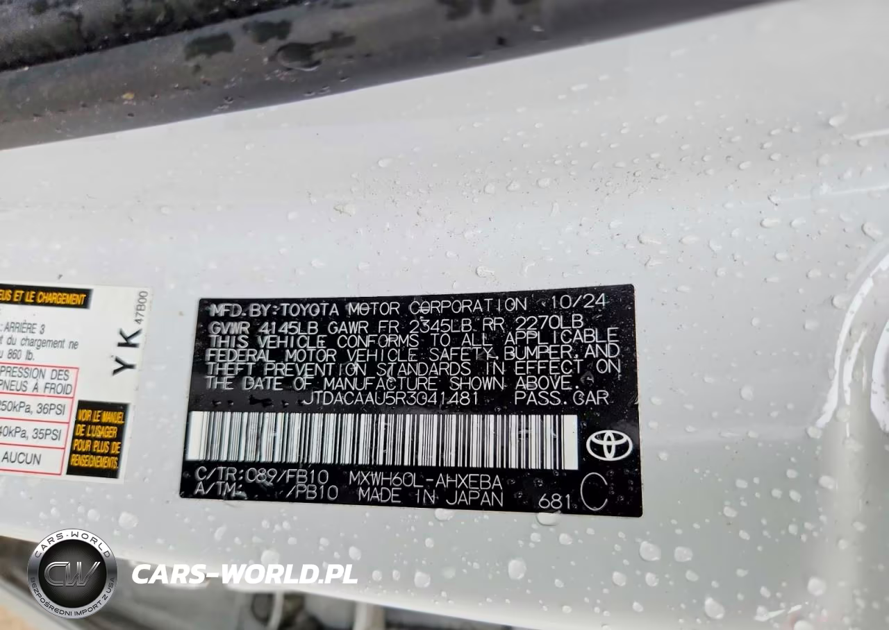 2024 Toyota Prius Le VIN:JTDACAAU5R3041481 - 12