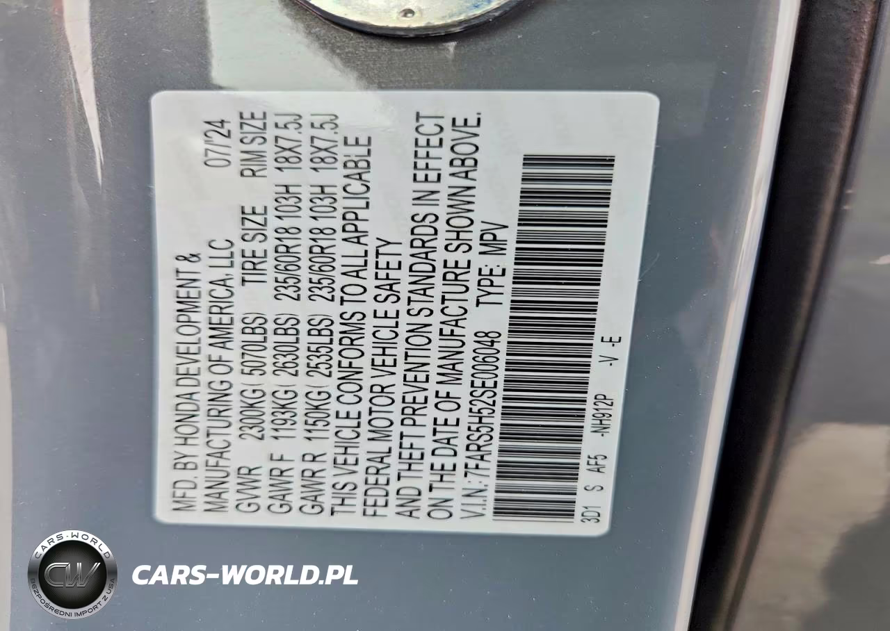 2025 Honda Cr-V Sport VIN:7FARS5H52SE006048 - 13