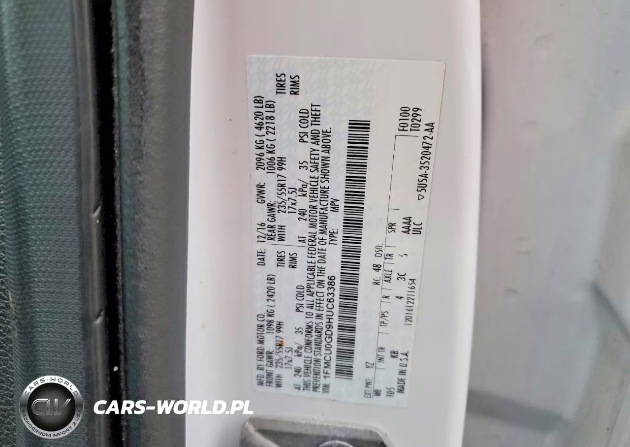 2017 Ford Escape Se VIN:1FMCU0GD9HUC63386 - 13