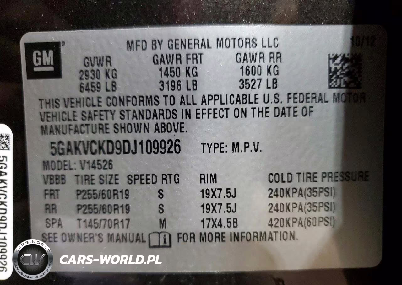 2013 Buick Enclave VIN:5GAKVCKD9DJ109926 - 14
