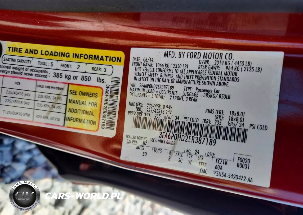 2014 Ford Fusion Se VIN:3FA6P0HD2ER387189 - 12