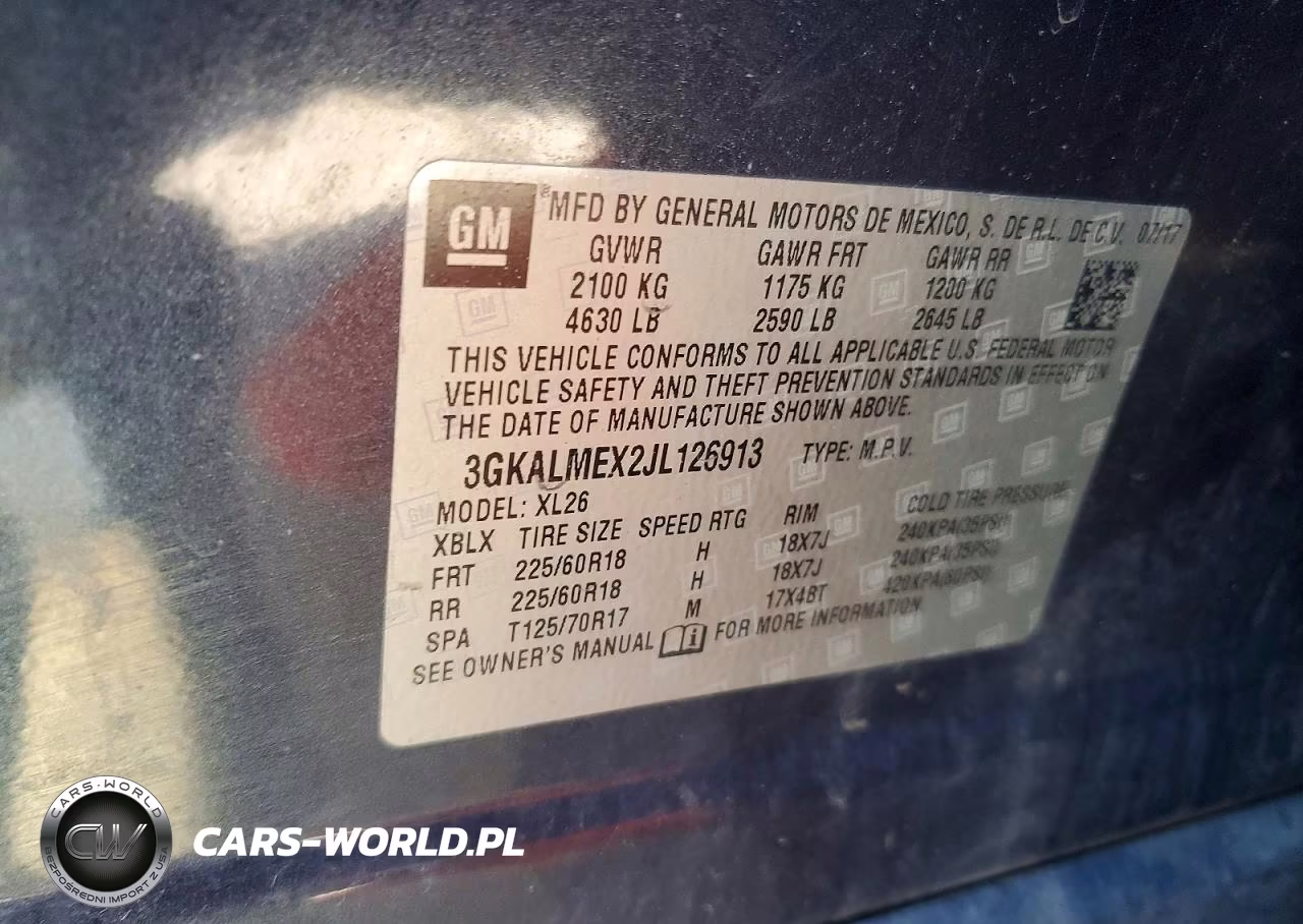 2018 GMC Terrain Sle VIN:3GKALMEX2JL126913 - 13