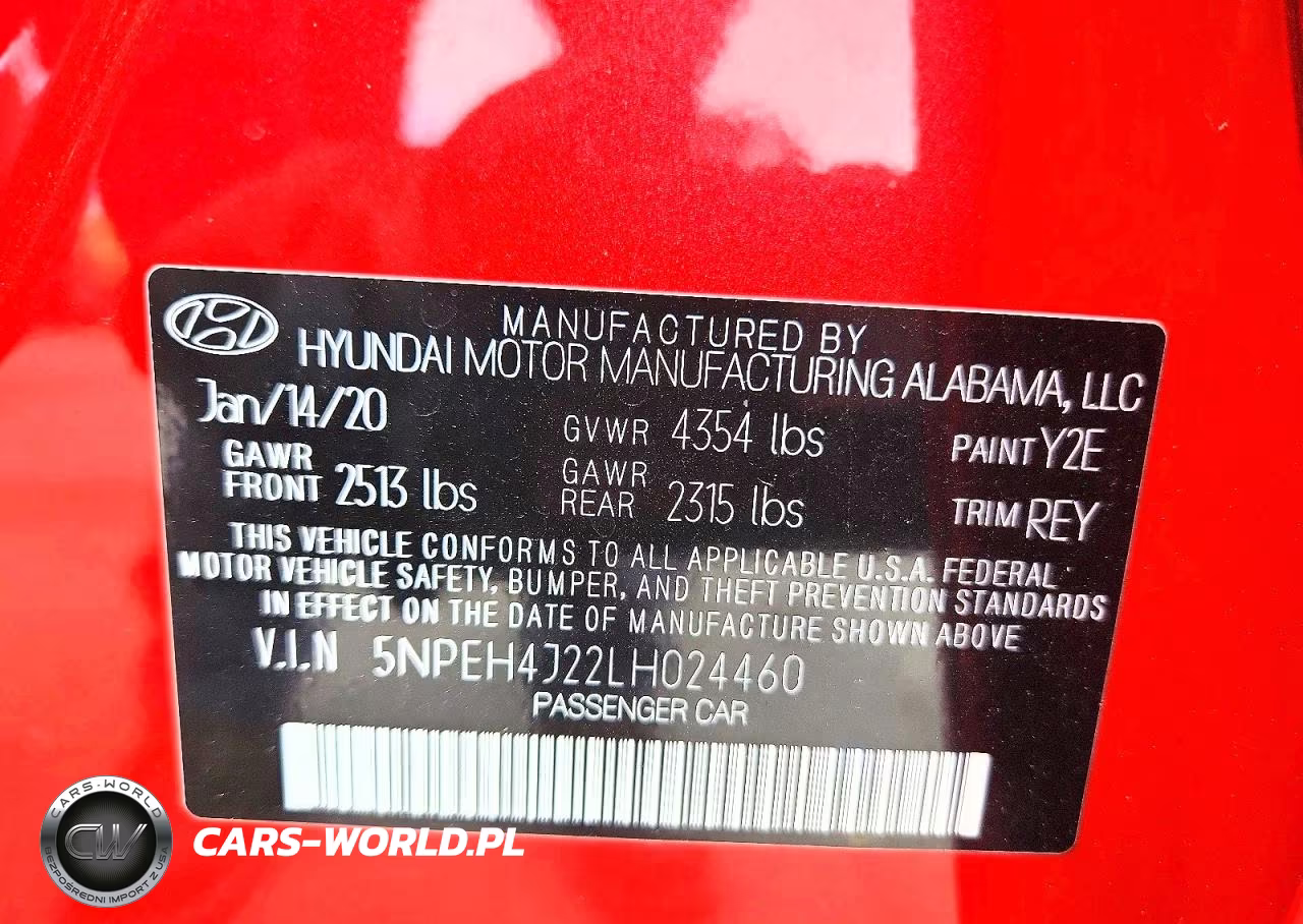 2020 Hyundai Sonata Limited VIN:5NPEH4J22LH024460 - 13