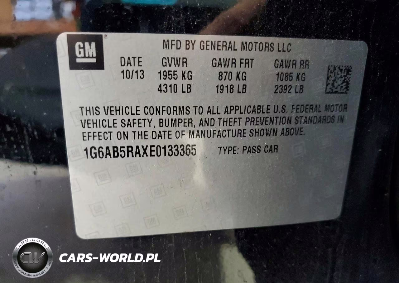 2014 Cadillac Ats Luxury VIN:1G6AB5RAXE0133365 - 12