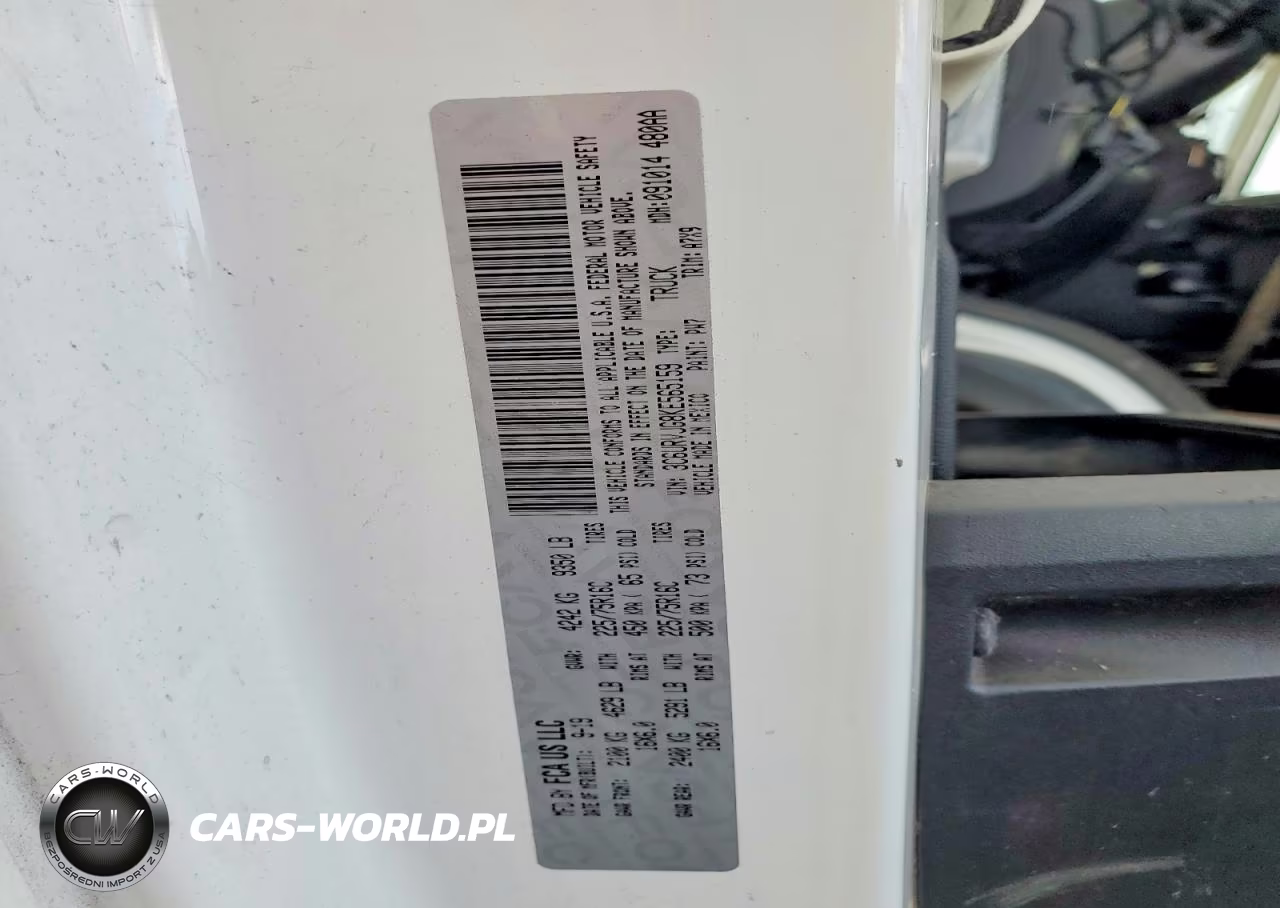 2019 Ram Promaster 3500 Delivery Van VIN:3C6URVJG8KE565159 - 13