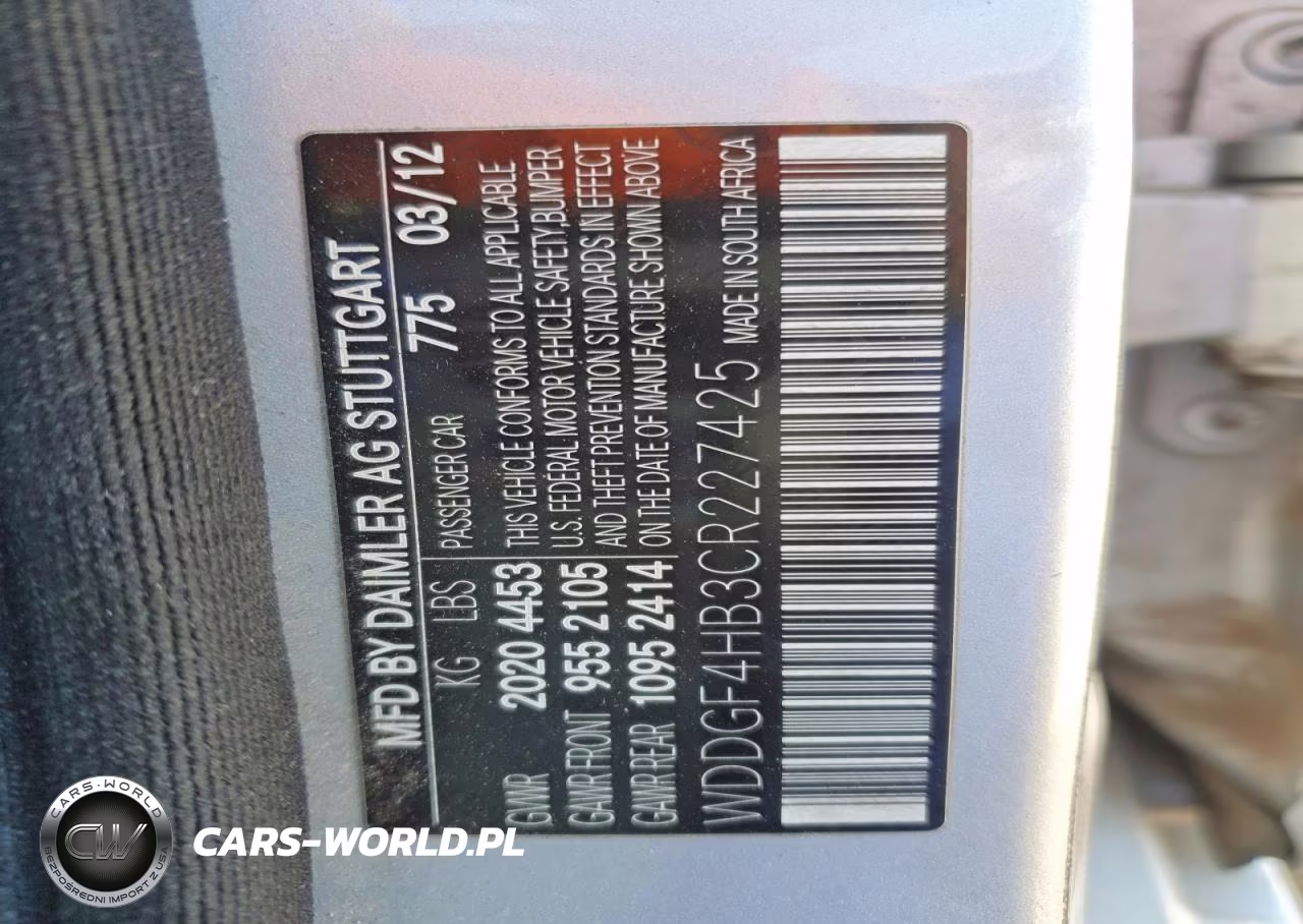 2012 Mercedes-Benz C 250 VIN:WDDGF4HB3CR227425 - 12