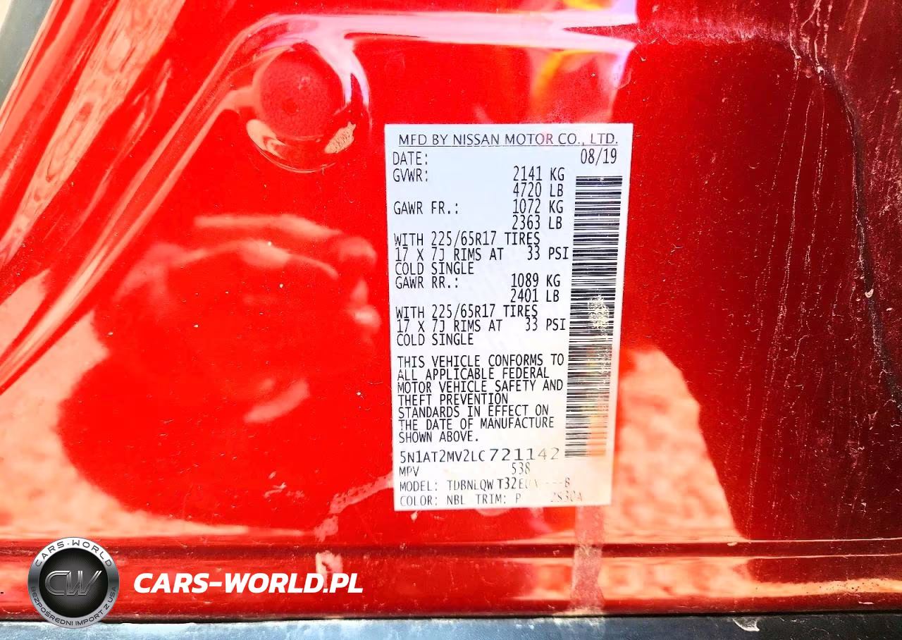 2020 Nissan Rogue Sv VIN:5N1AT2MV2LC721142 - 13