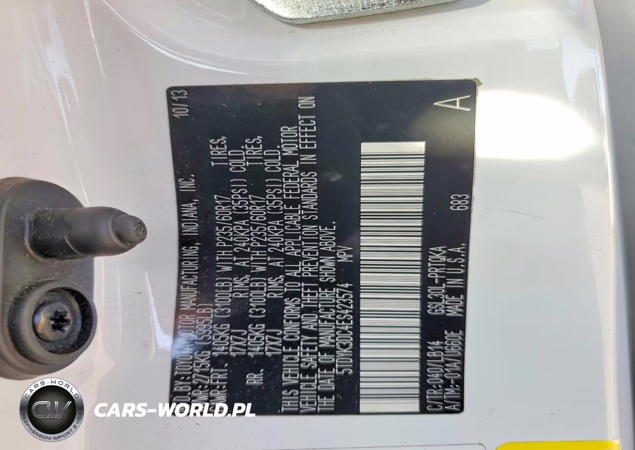 2014 Toyota Sienna Xle 8-Passenger VIN:5TDYK3DC4ES423574 - 14
