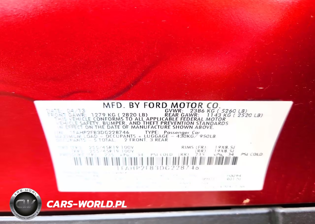 2013 Ford Taurus Limited VIN:1FAHP2F83DG228746 - 12