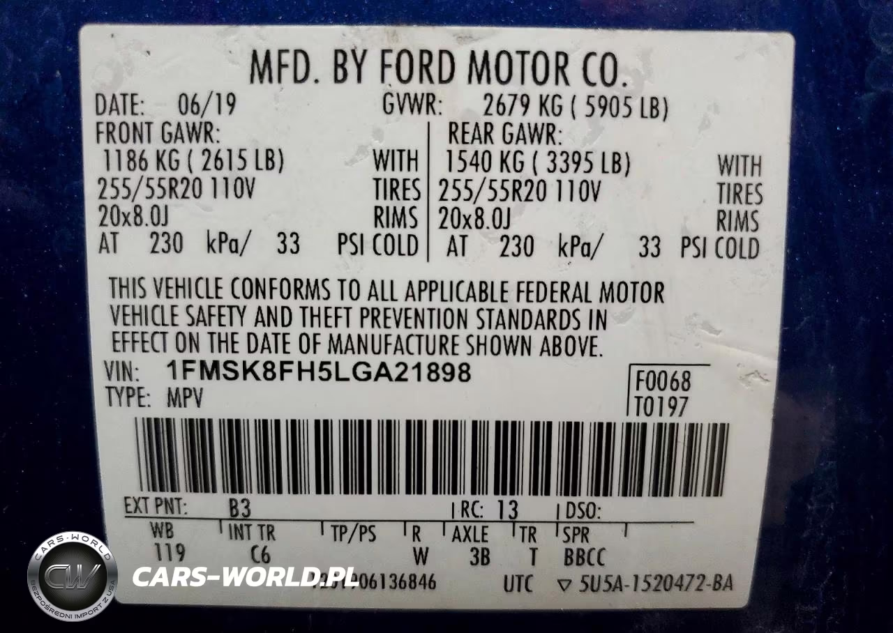 2020 Ford Explorer Limited VIN:1FMSK8FH5LGA21898 - 14