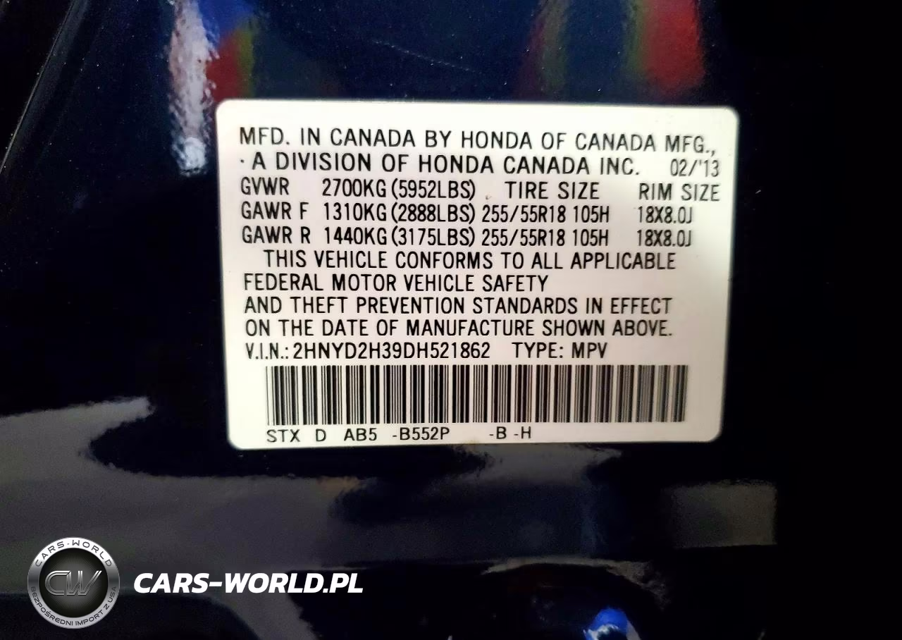 2013 Acura Mdx Technology VIN:2HNYD2H39DH521862 - 13