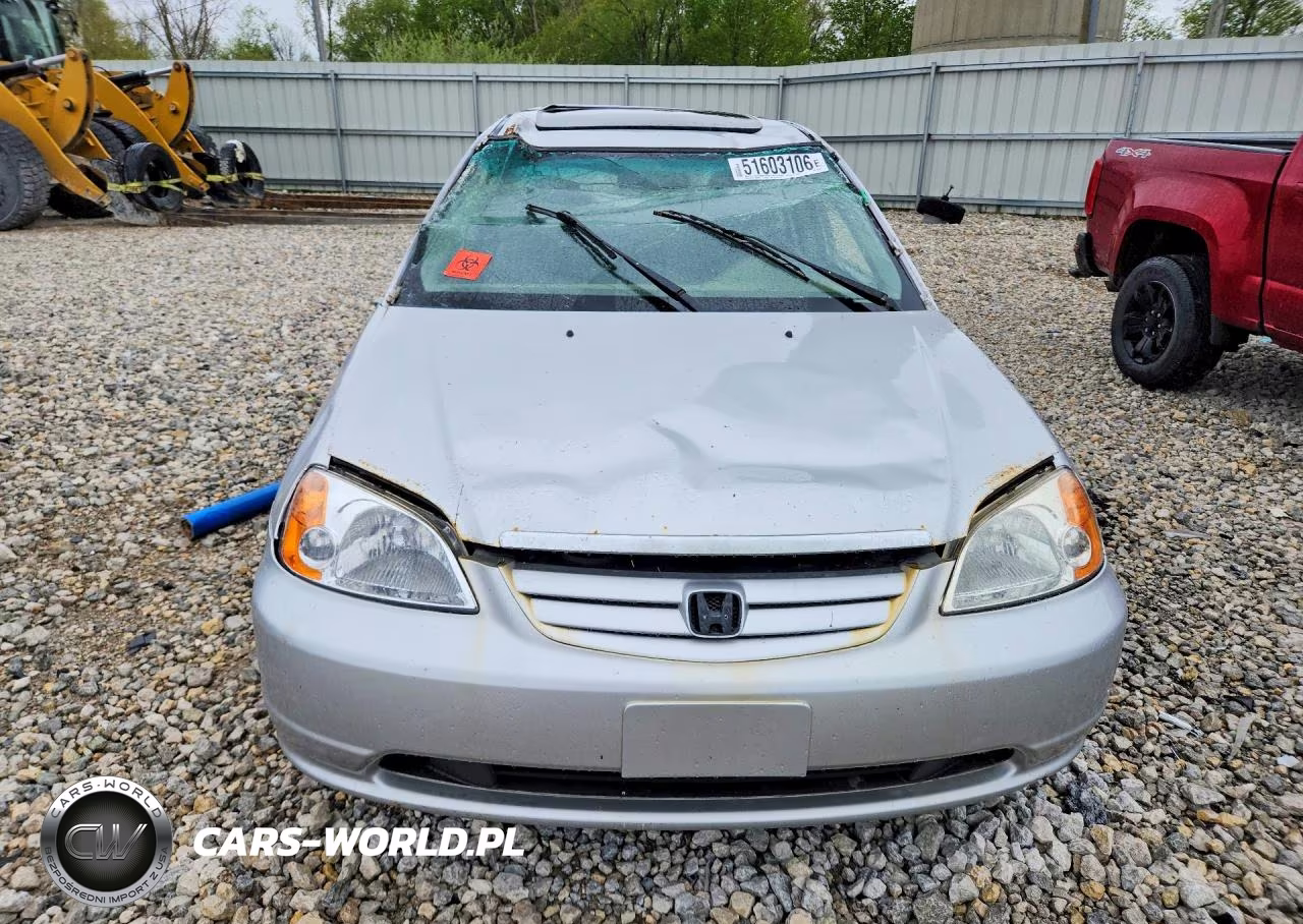2002 Honda Civic Ex VIN:1HGES257X2L032331 - 5
