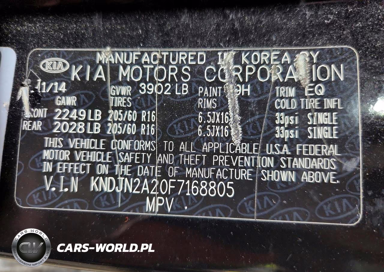 2015 Kia Soul Base VIN:KNDJN2A20F7168805 - 12