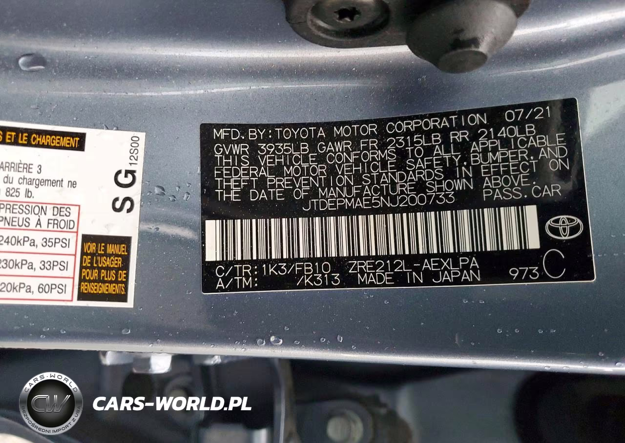 2022 Toyota Corolla Le VIN:JTDEPMAE5NJ200733 - 12
