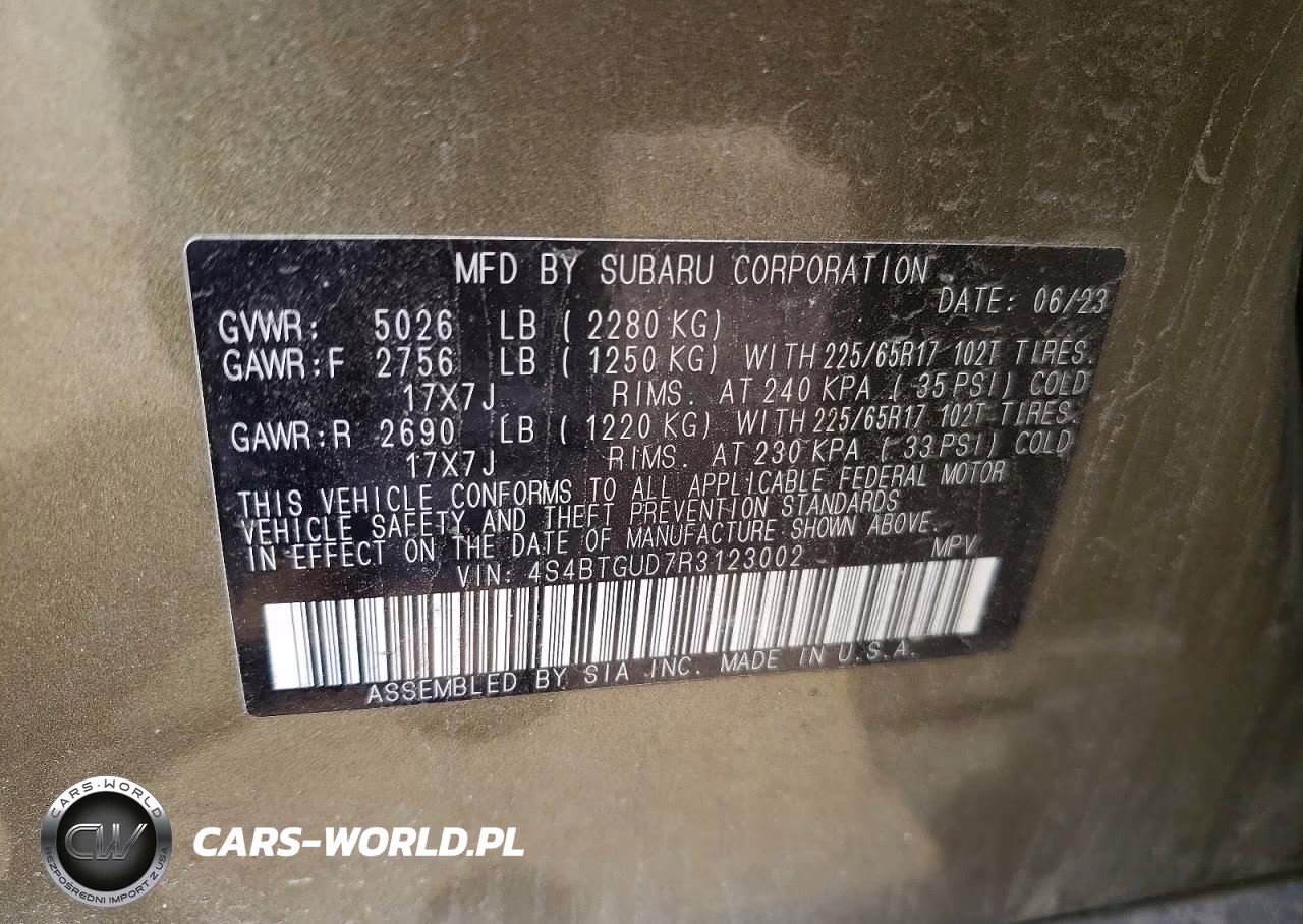 2024 Subaru Outback Wilderness VIN:4S4BTGUD7R3123002 - 13