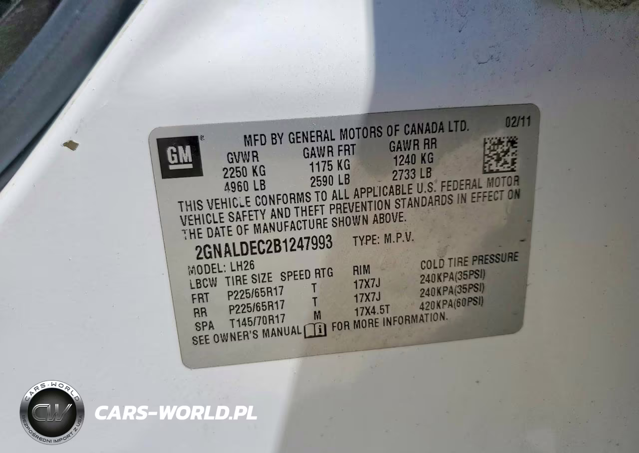 2011 Chevrolet Equinox Lt VIN:2GNALDEC2B1247993 - 13