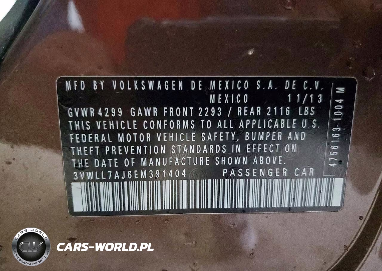 2014 Volkswagen Jetta Tdi VIN:3VWLL7AJ6EM391404 - 12