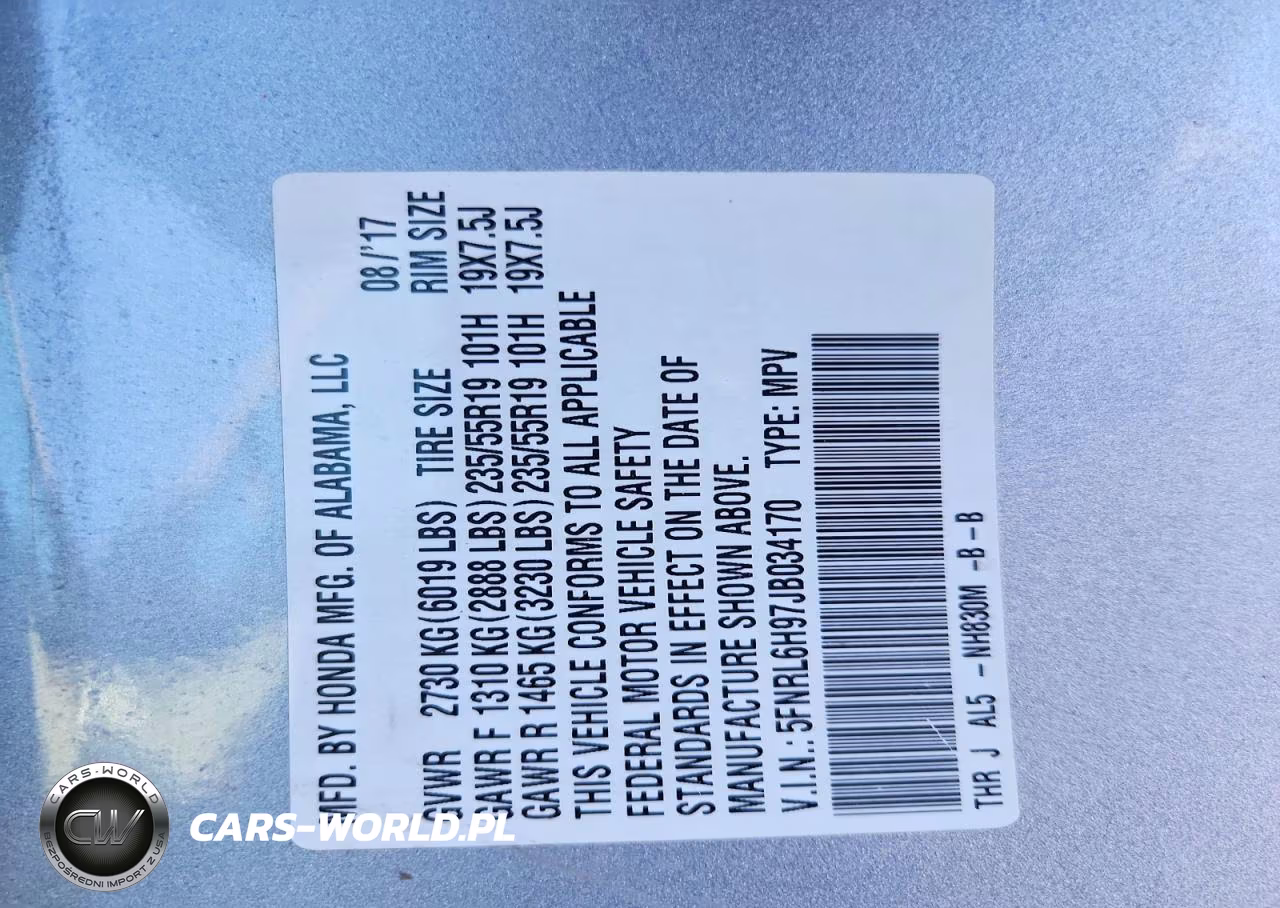 2018 Honda Odyssey Elite VIN:5FNRL6H97JB034170 - 13