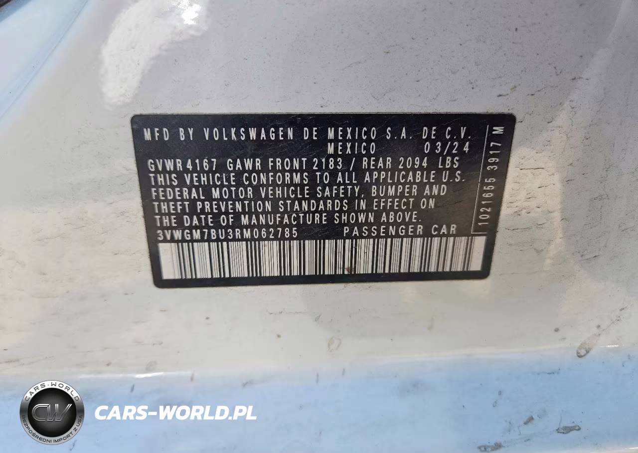 2024 Volkswagen Jetta Sel VIN:3VWGM7BU3RM062785 - 12