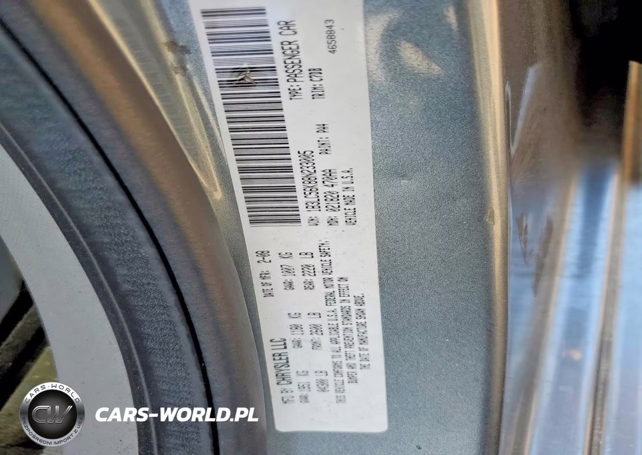 2008 Hond 2008 Dodge Avenger VIN:1B3LC56K88N233005 - 12