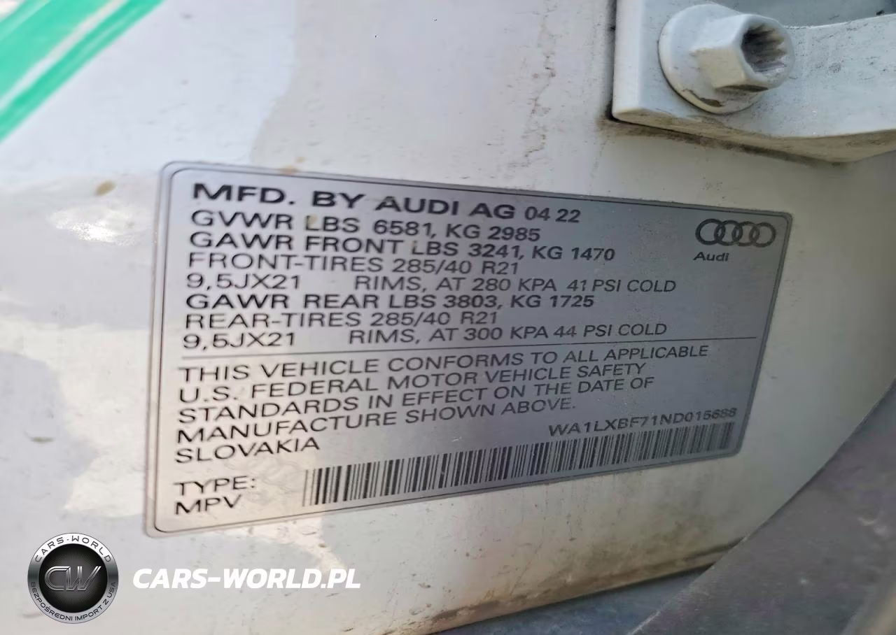 2022 Audi Q7 Premium Plus VIN:WA1LXBF71ND015688 - 14