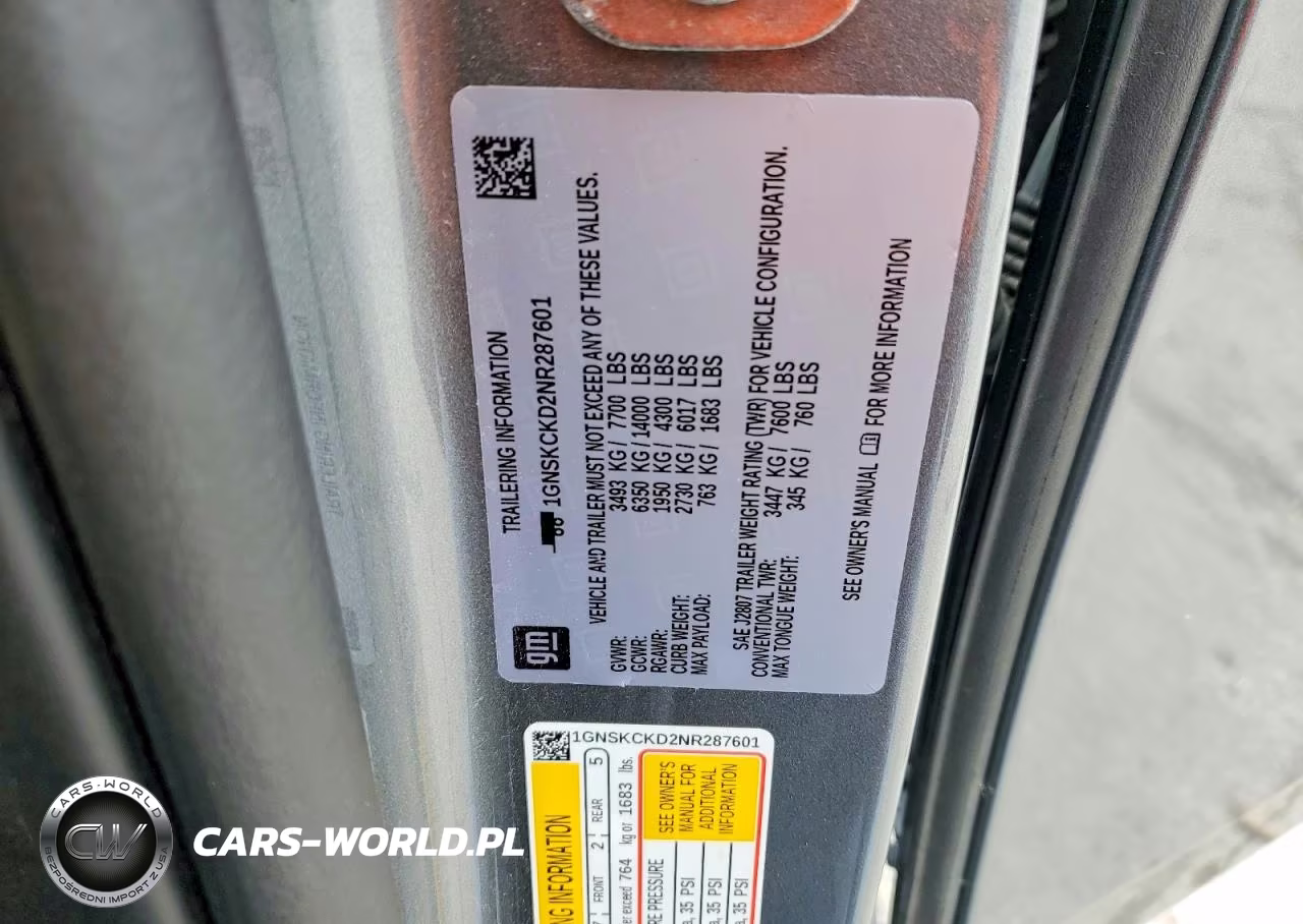 2022 Chevrolet Suburban K1500 Lt VIN:1GNSKCKD2NR287601 - 13