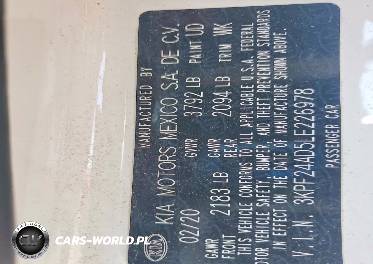 2020 Kia Forte Lxs VIN:3KPF24AD5LE226978 - 12