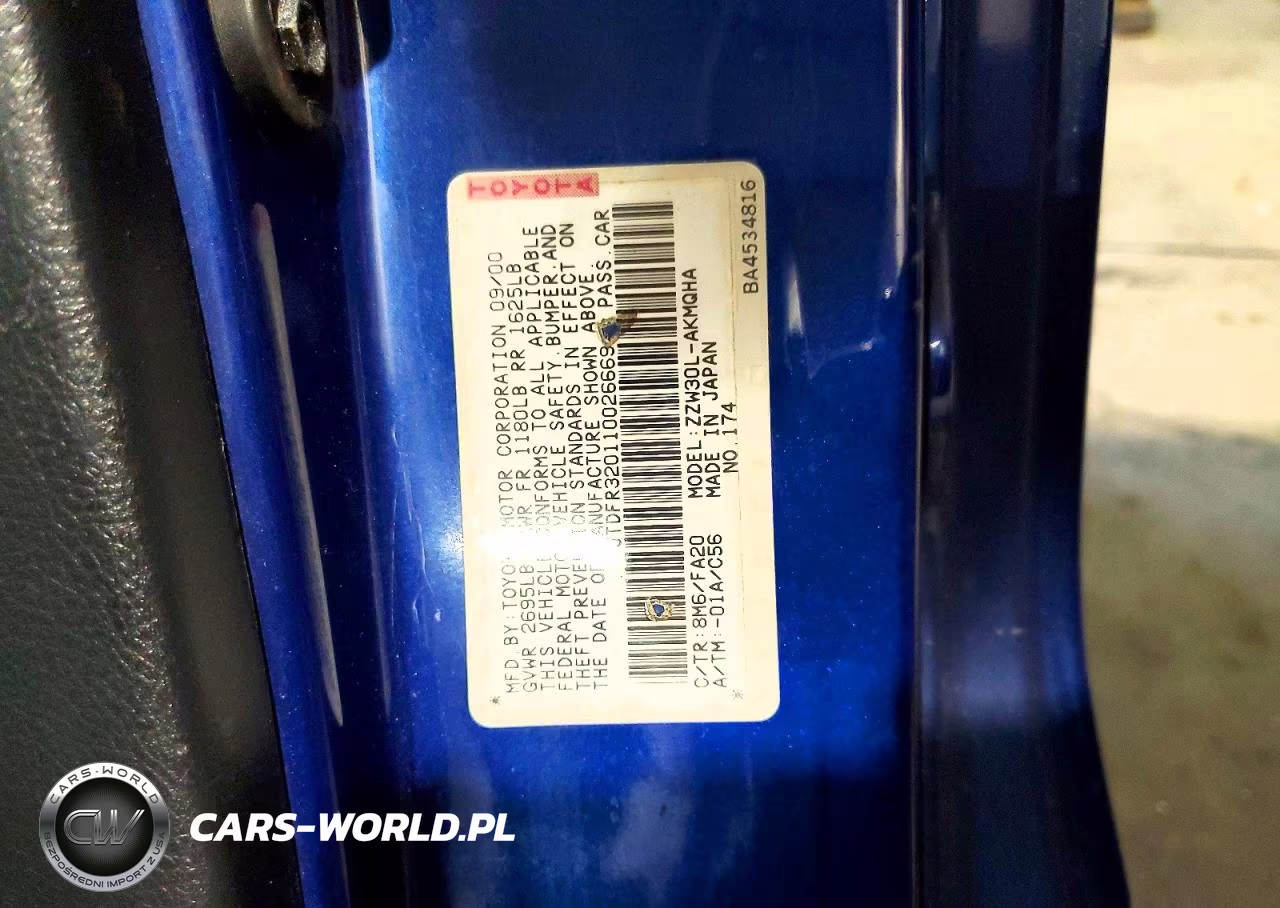 2001 Toyota Mr2 Spyder VIN:JTDFR320110026669 - 12