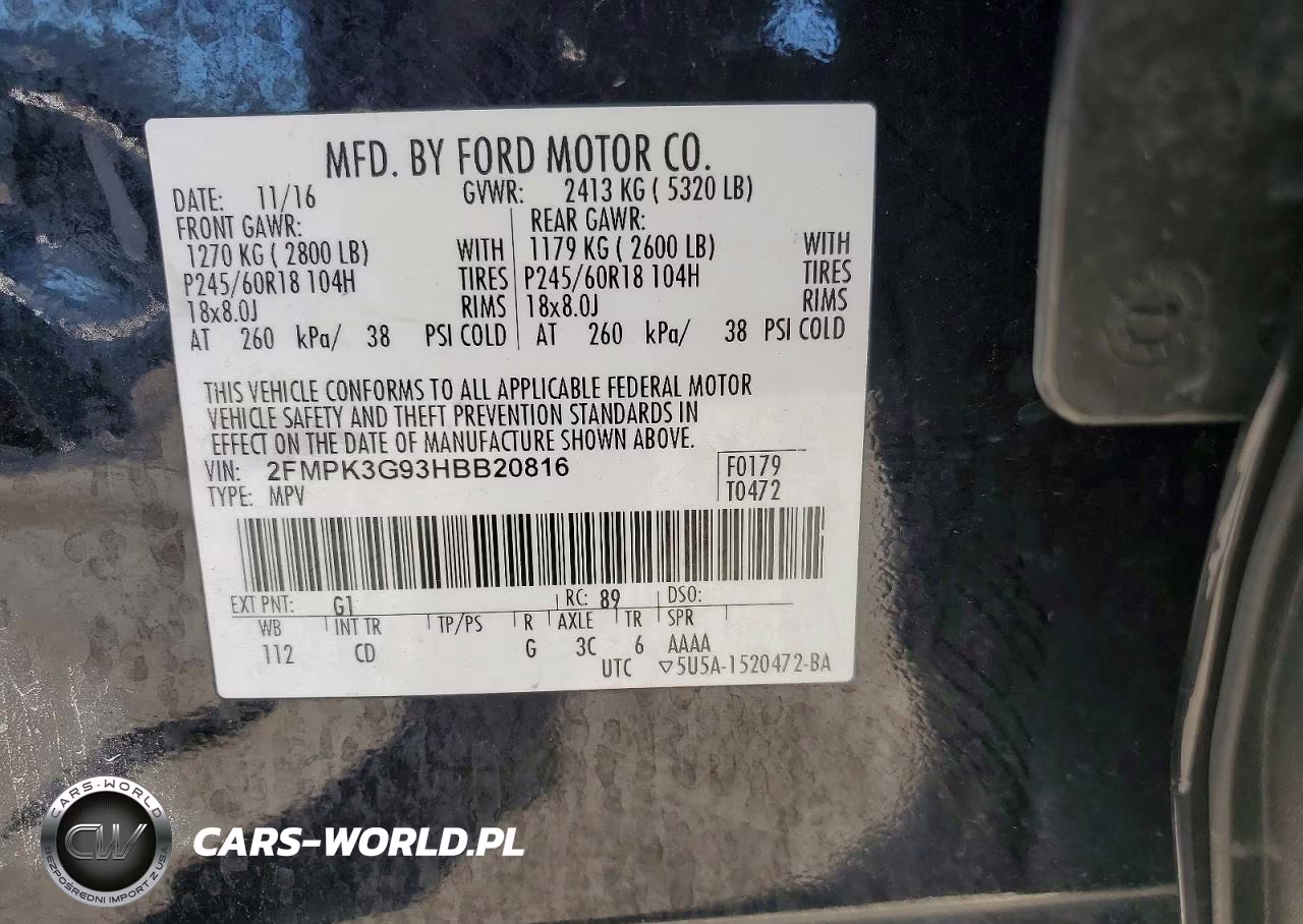 2017 Ford Edge Se VIN:2FMPK3G93HBB20816 - 13