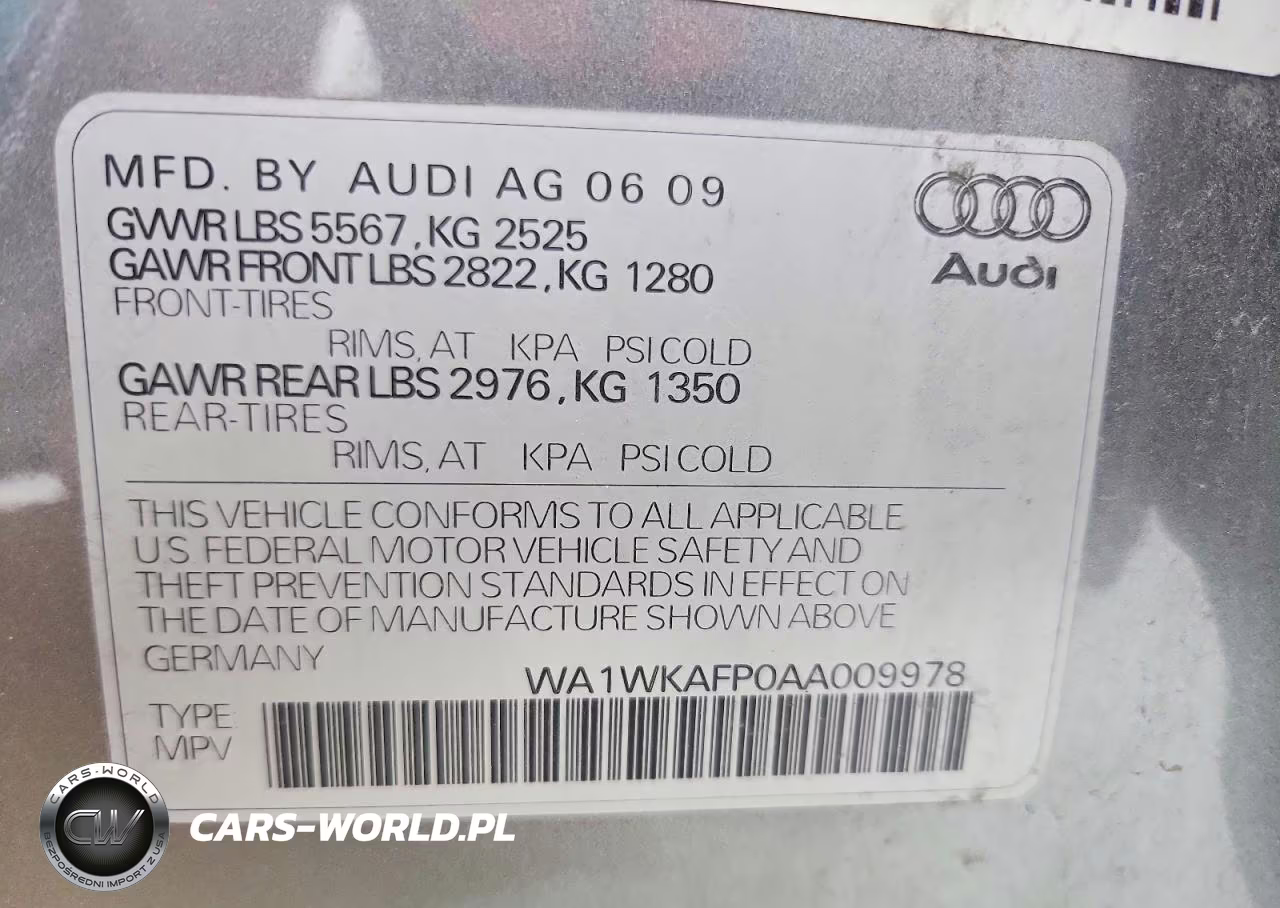 2010 Audi Q5 VIN:WA1WKAFP0AA009978 - 14