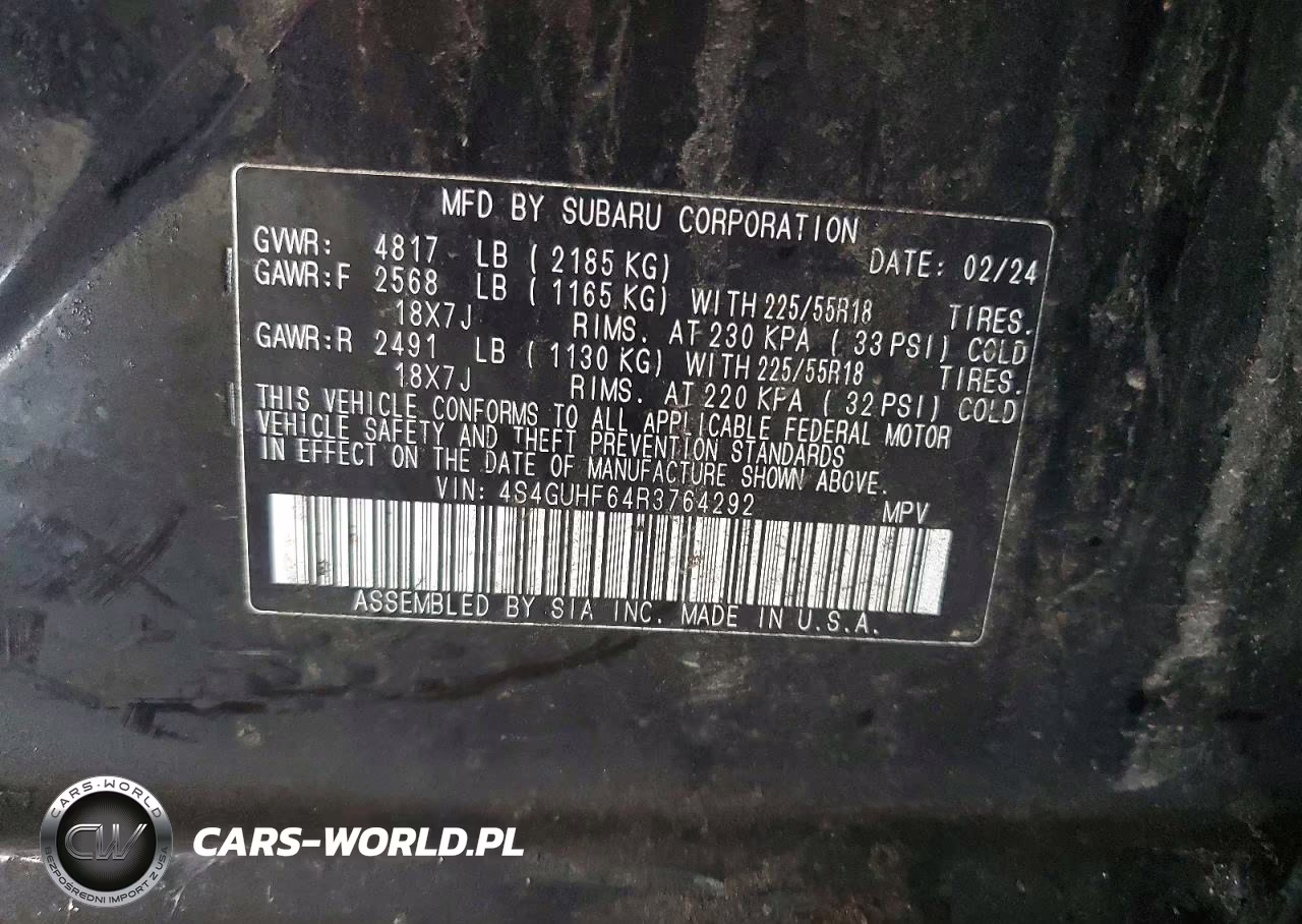 2024 Subaru Crosstrek Sport VIN:4S4GUHF64R3764292 - 12