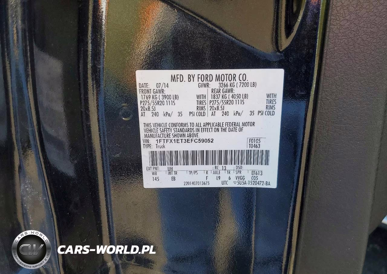 2014 Ford F150 Super Cab VIN:1FTFX1ET3EFC59052 - 12