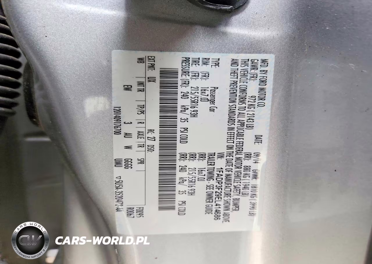 2014 Ford Focus Se VIN:1FADP3F29EL414686 - 12