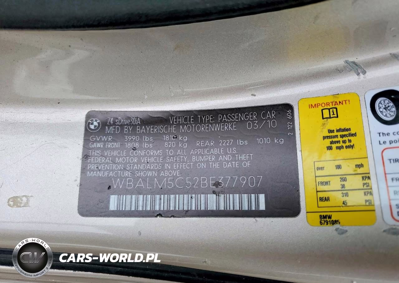 2011 BMW Z4 Sdrive30I VIN:WBALM5C52BE377907 - 13