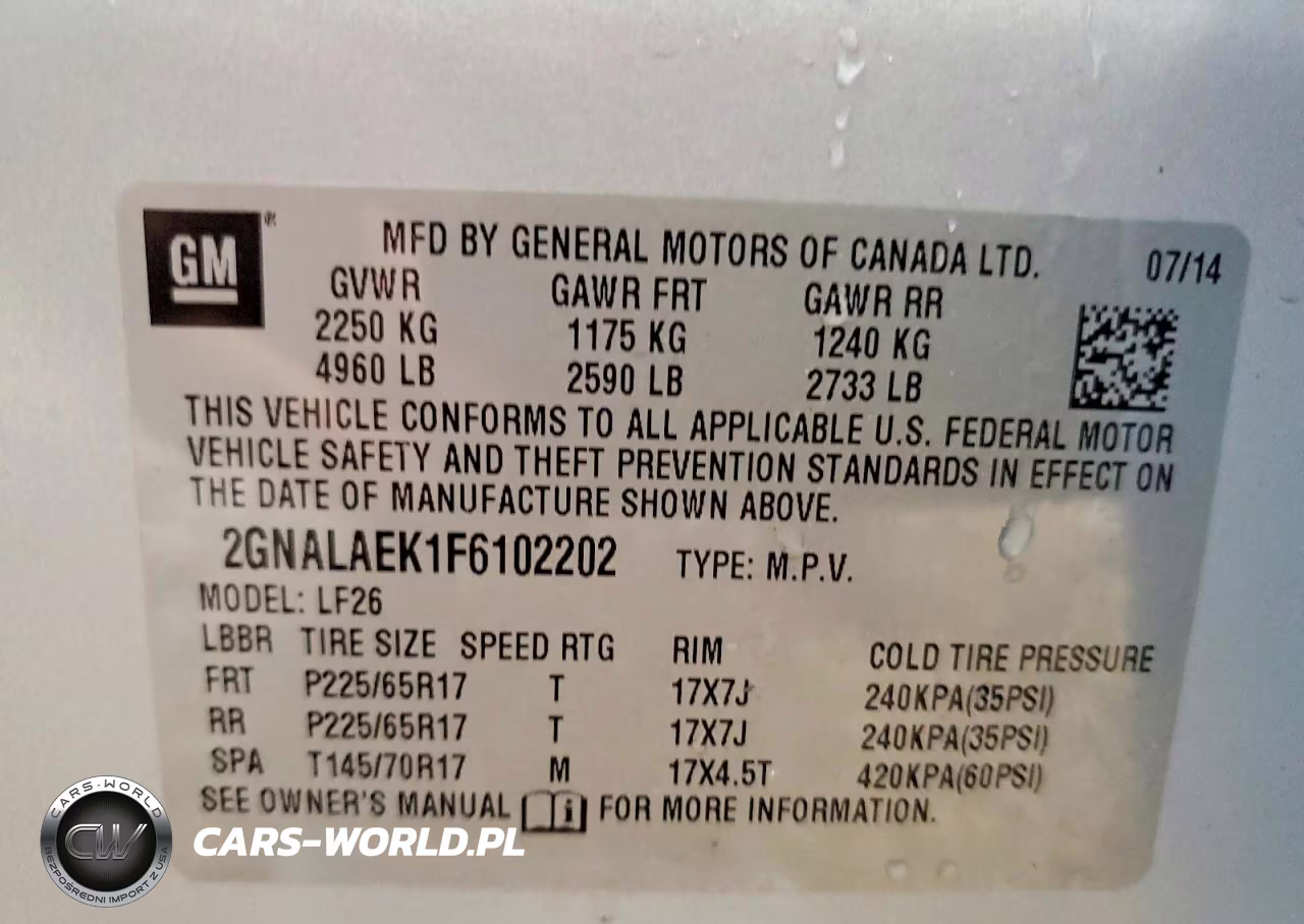 2015 Chevrolet Equinox Ls VIN:2GNALAEK1F6102202 - 13