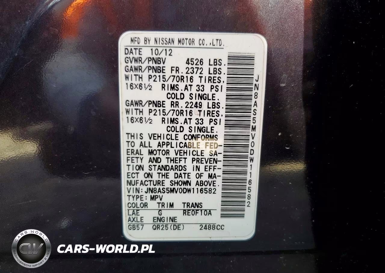 2013 Nissan Rogue S VIN:JN8AS5MV0DW116582 - 13