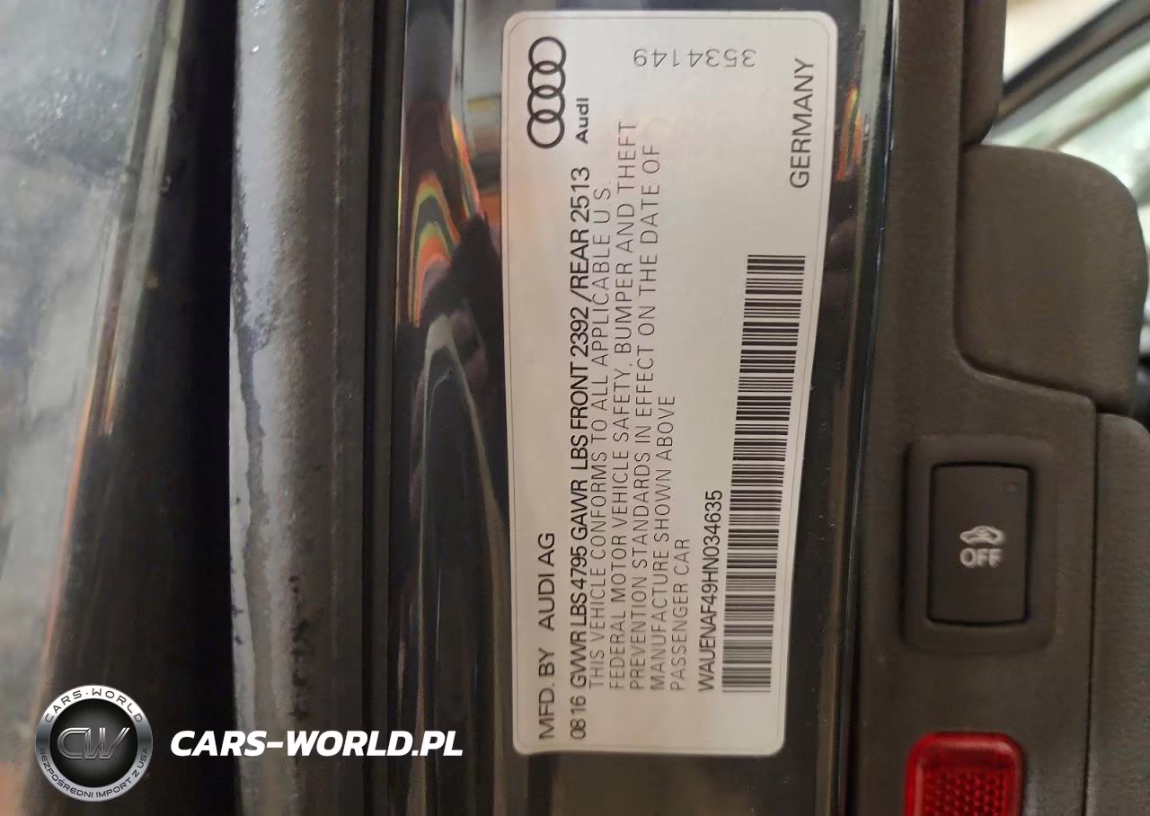 2017 Audi A4 Premium Plus VIN:WAUENAF49HN034635 - 12