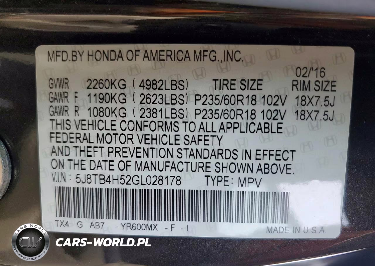 2016 Acura Rdx Technology VIN:5J8TB4H52GL028178 - 13