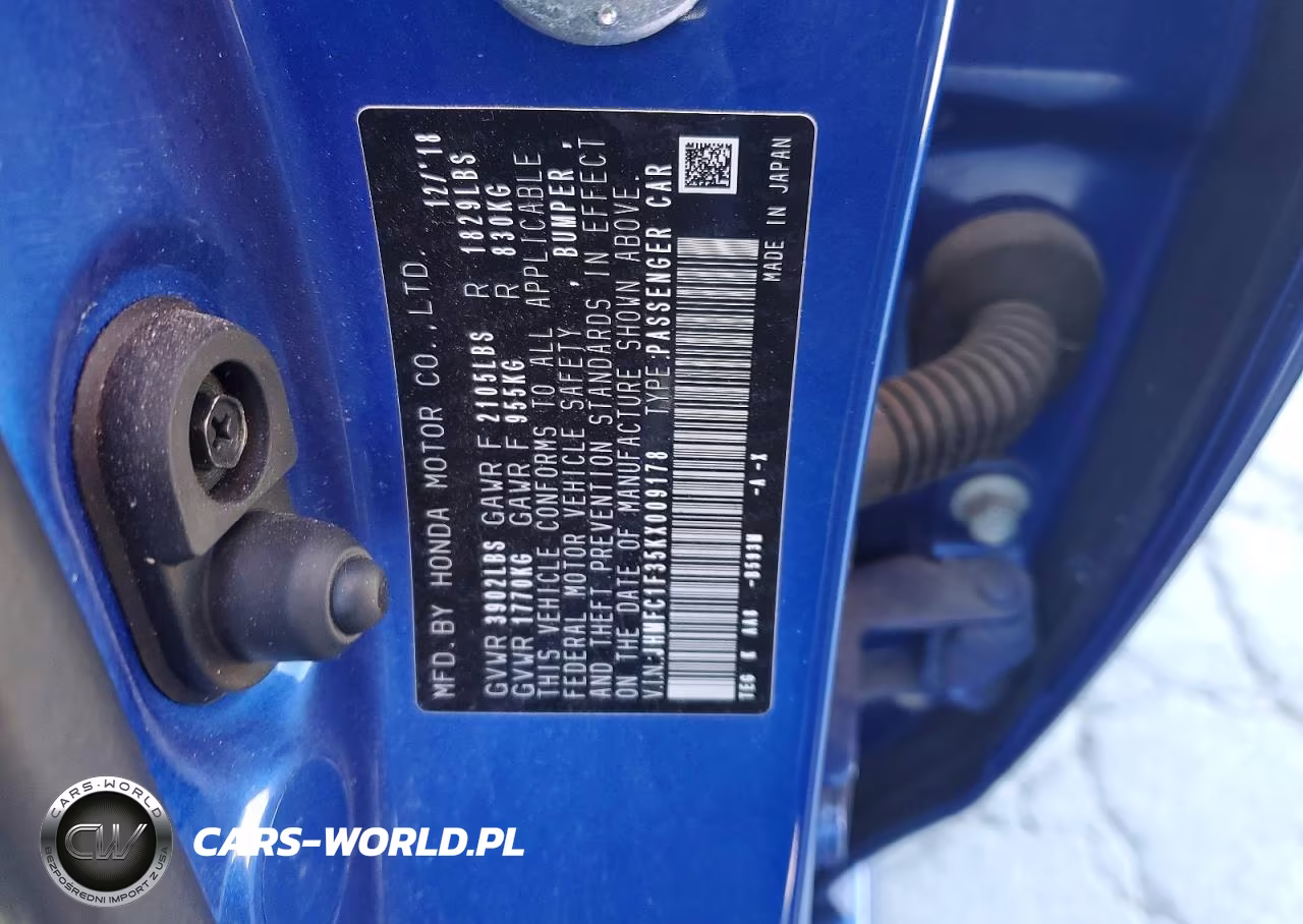 2019 Honda Civic Ex VIN:JHMFC1F35KX009178 - 12
