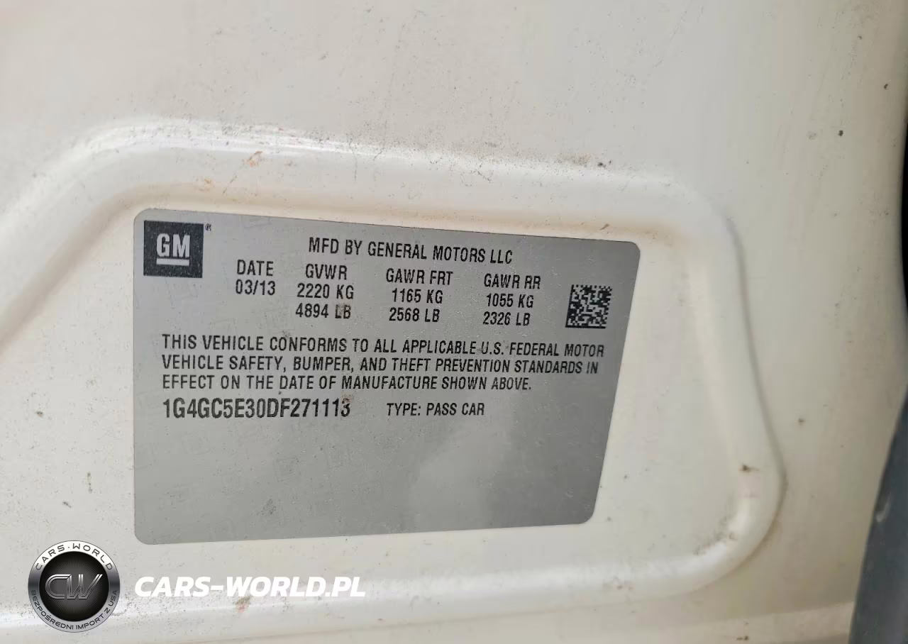 2013 Buick Lacrosse VIN:1G4GC5E30DF271113 - 12