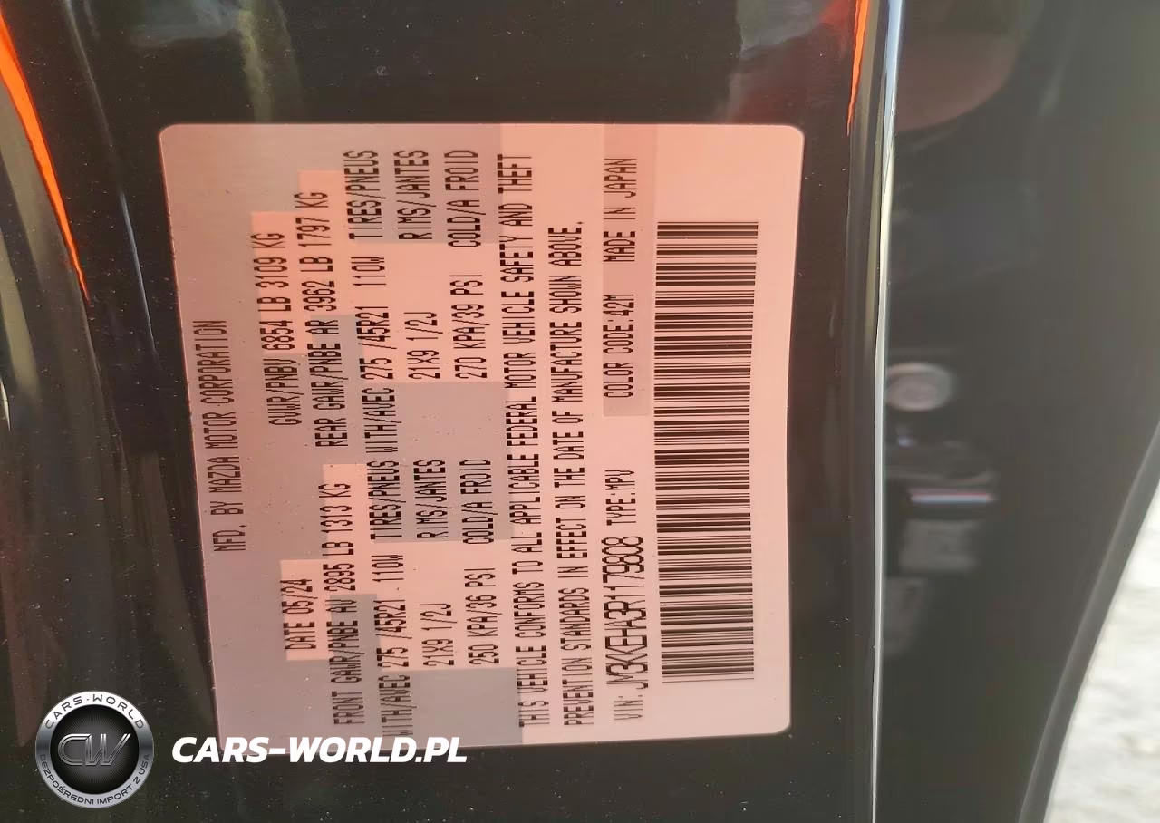 2024 Mazda Cx-90 Premium Plus VIN:JM3KKEHA3R1179808 - 14