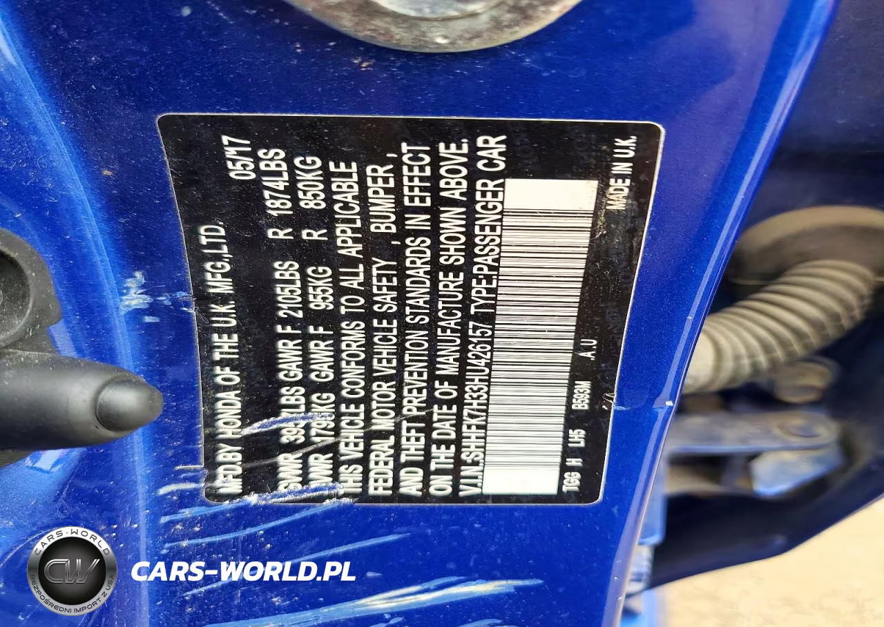 2017 Honda Civic Lx VIN:SHHFK7H33HU426157 - 12