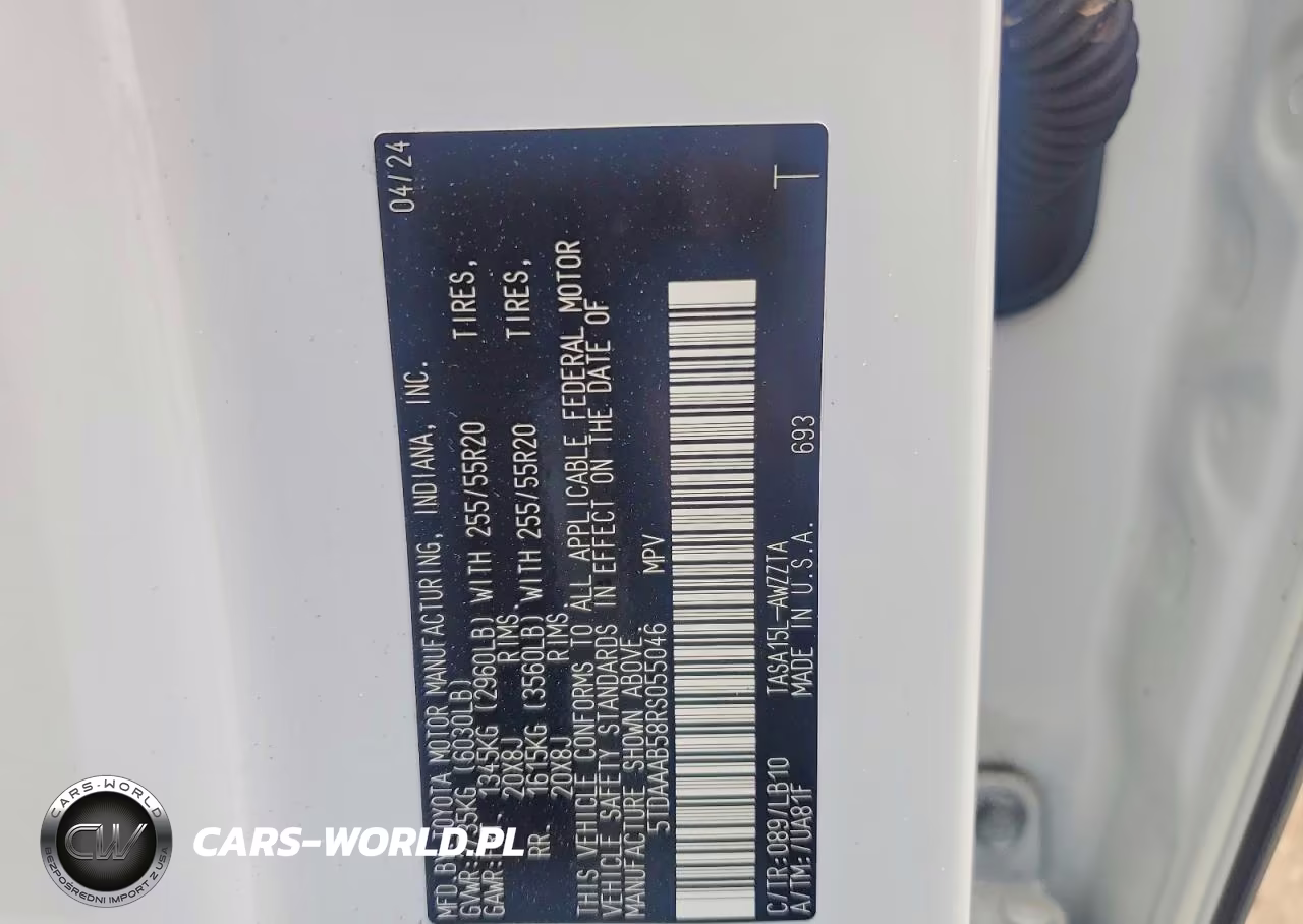 2024 Toyota Grand Highlander Platinum VIN:5TDAAAB58RS055046 - 13