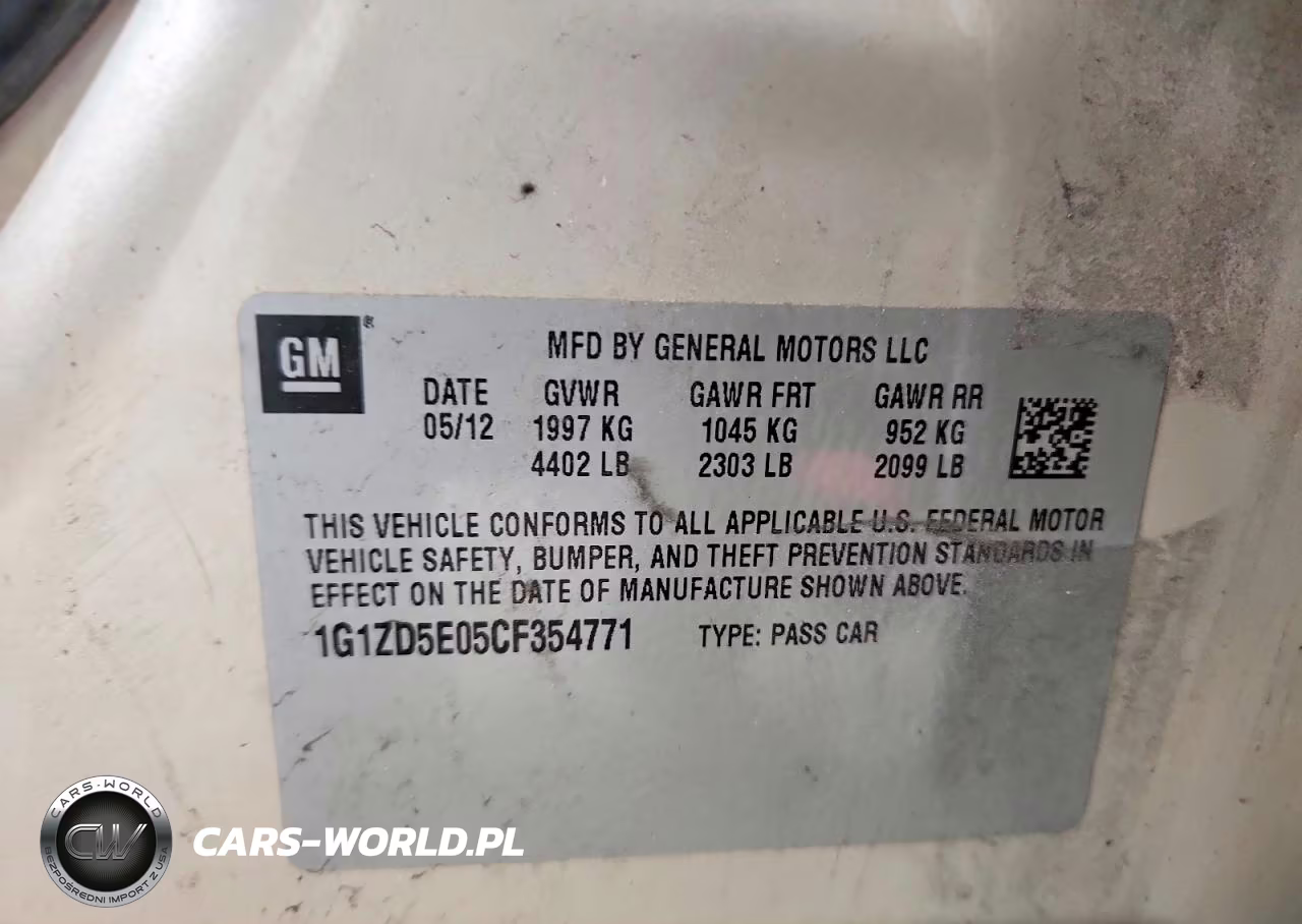 2012 Chevrolet Malibu 2Lt VIN:1G1ZD5E05CF354771 - 12