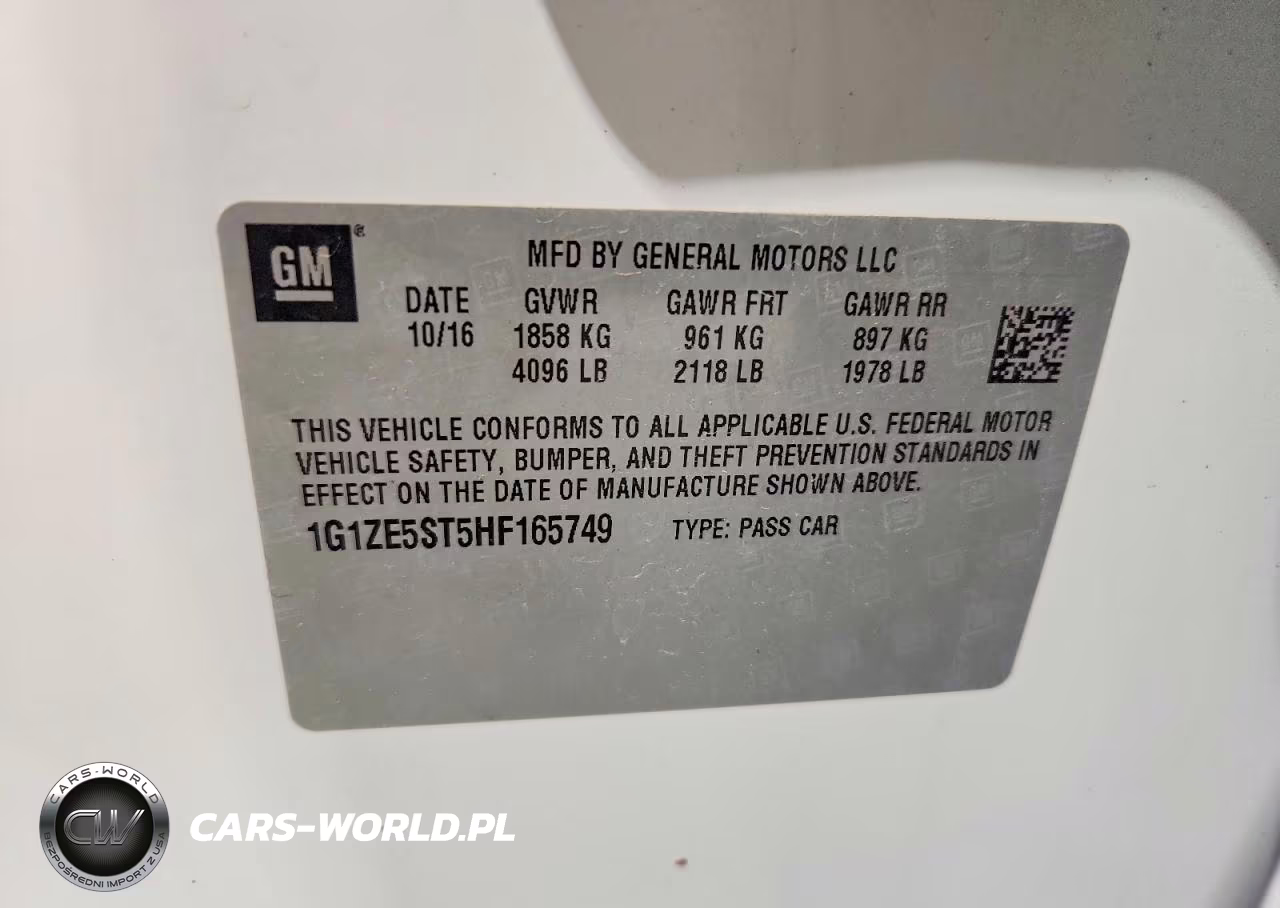 2017 Chevrolet Malibu Lt VIN:1G1ZE5ST5HF165749 - 12
