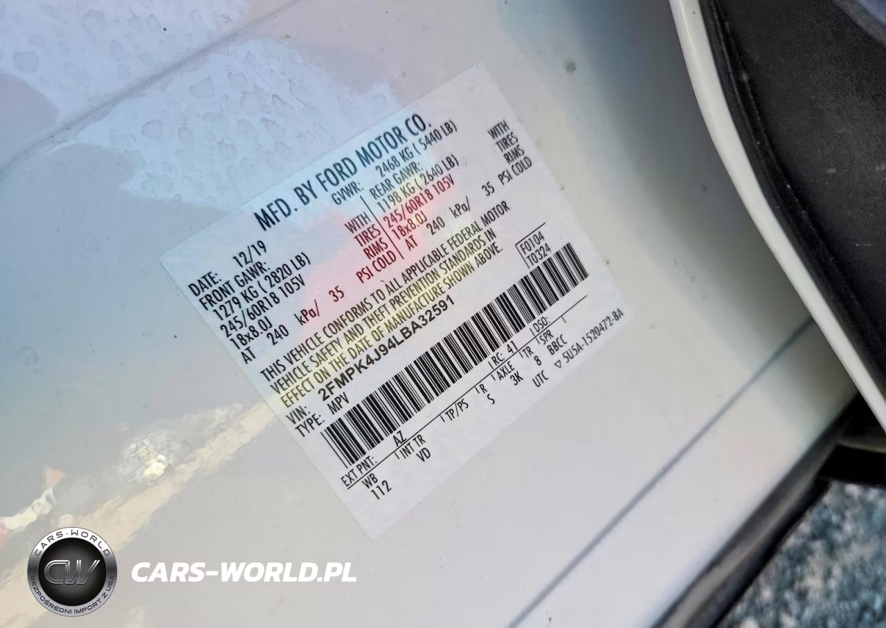 2020 Ford Edge Sel VIN:2FMPK4J94LBA32591 - 13