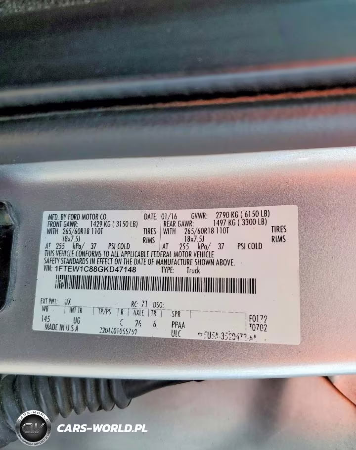 2016 Ford F150 Supercrew VIN:1FTEW1C88GKD47148 - 12