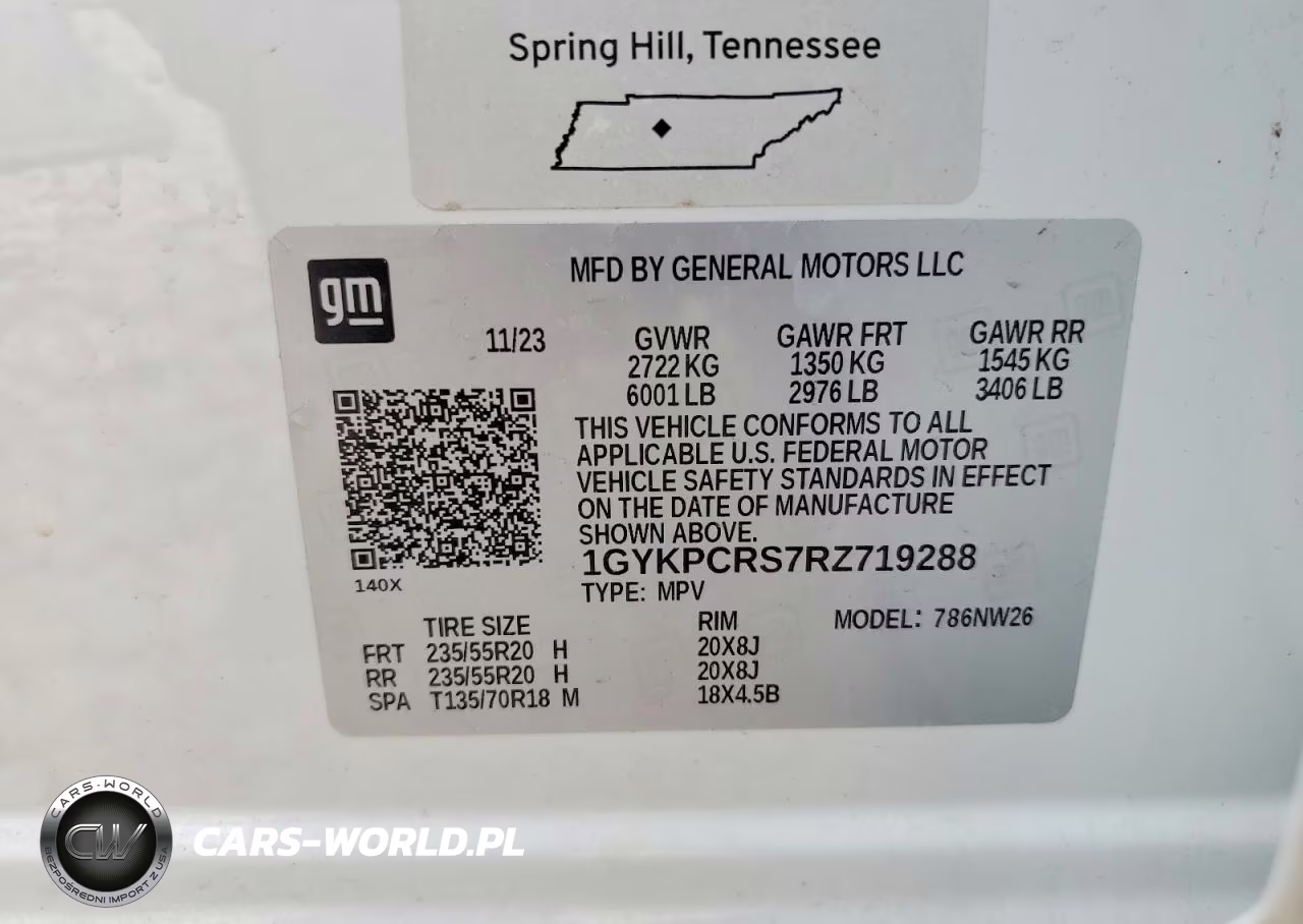 2024 Cadillac Xt6 Premium Luxury VIN:1GYKPCRS7RZ719288 - 14