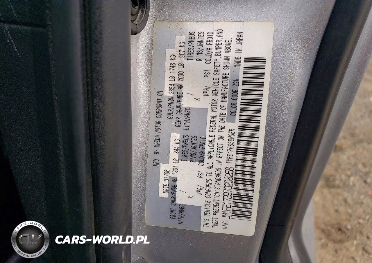 2007 Mazda Rx8 VIN:JM1FE173970208258 - 12