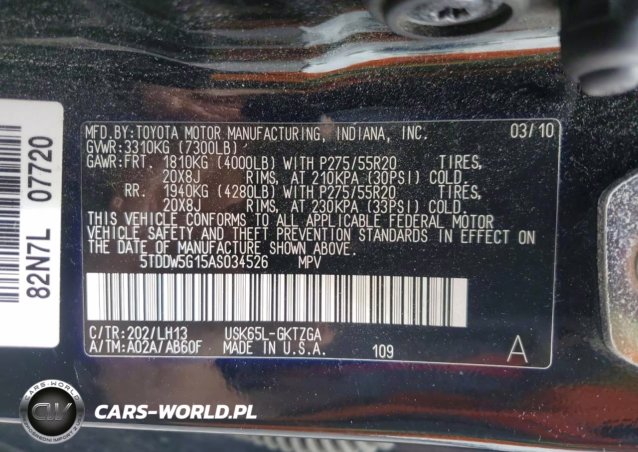 2010 Toyota Sequoia Platinum VIN:5TDDW5G15AS034526 - 13